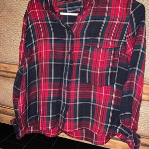 M&S cropped flannel
